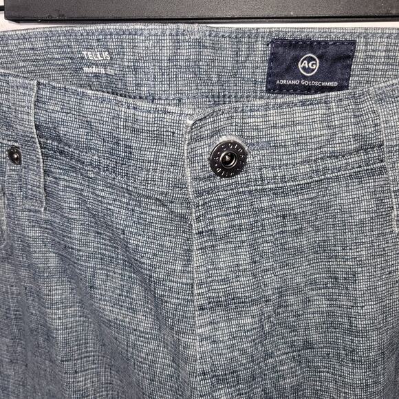 AG Tellis Modern Slim Pants Blue 36x34 Adriano Goldschmied Mens Stretch Soft - Picture 2 of 10
